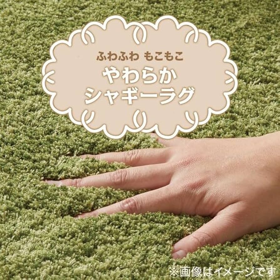 Amazon｜ニトリ アクセントラグ Sシャギー 180エンケイ グレー